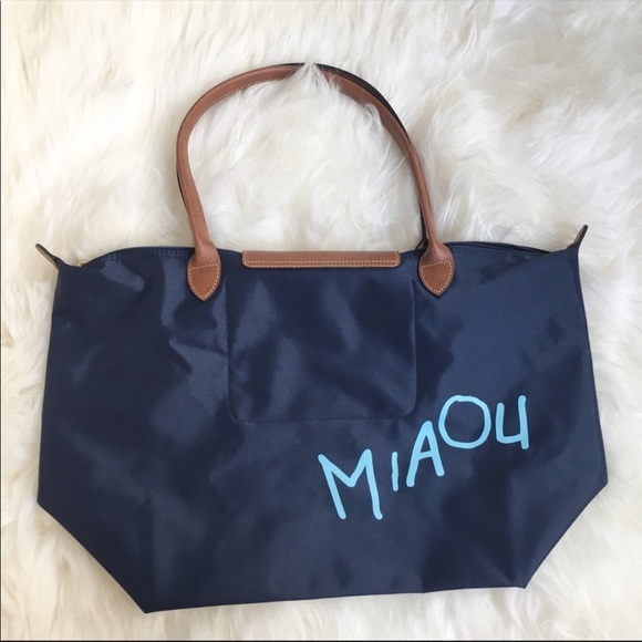 Longchamp Le Piliage Miaou Cat medium tote - Picture 3 of 8